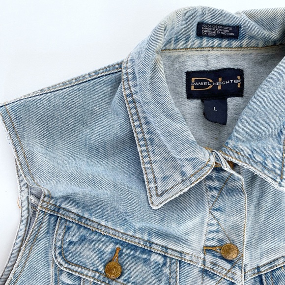Vintage Denim Vest - Picture 2 of 3